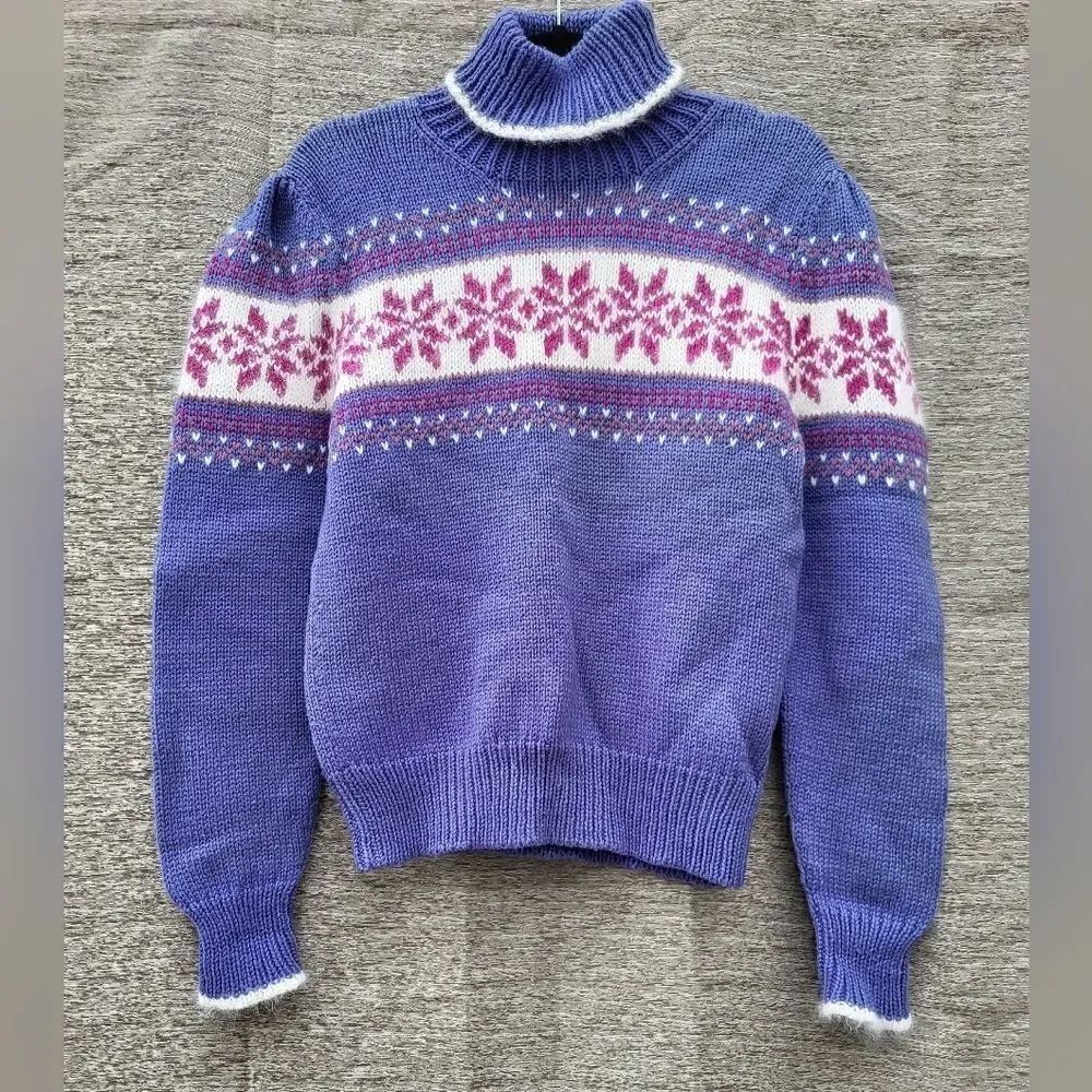The Aspen Lid rare sweater made in Aspen, USA purple Size s/m